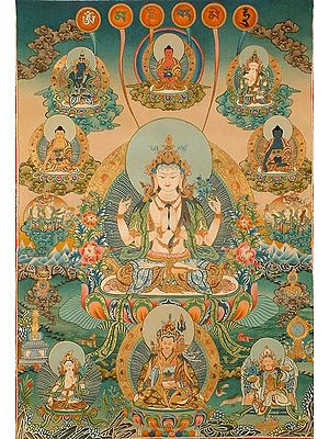 Shadakshari Lokeshvara (Lord of the Six Syllabled Mantra)