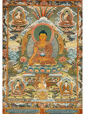The Buddha Shakyamuni with Dhyani Buddhas