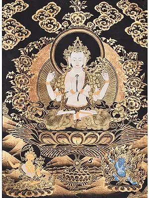 Shadakshari Lokeshvara (Tibetan Buddhist Chenrezig)