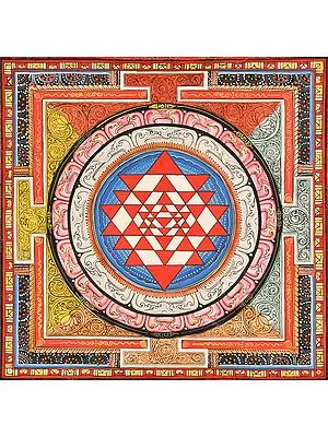 Tibetan Buddhist Shri Yantra Mandala
