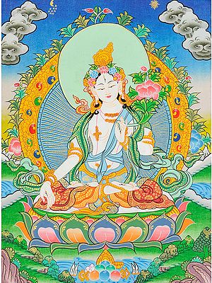 Tibetan Buddhist Goddess White Tara