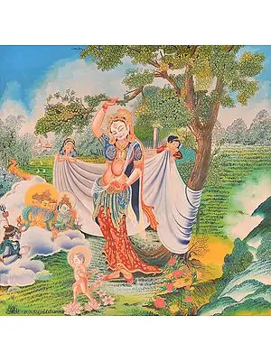 Maya Devi and Buddha's Birth (Tibetan Buddhist)