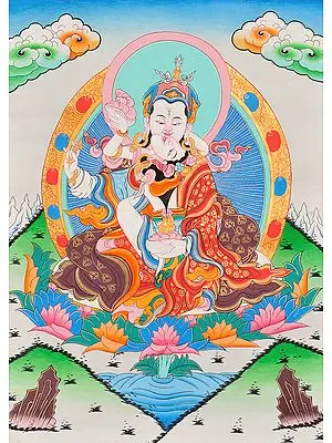The Mystery of the Missing Khatvanga (Padmasambhava and Yeshe Tshogyal in Yab Yum)