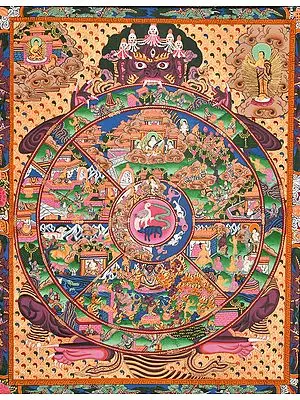 Tibetan Buddhist Wheel of Life (Bhavachakra)