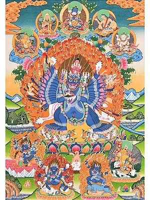 Tibetan Buddhist Wrathful Deity Yamantaka