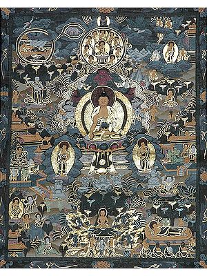 Gautama Buddha and Scenes from Principal Events of His Life