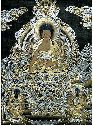 The Buddha Shakyamuni with His Chief Disciples Sariputra and Maudgalyayana