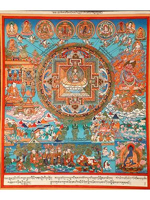 The Cosmos of Healing (Tibetan Medicinal Painting)