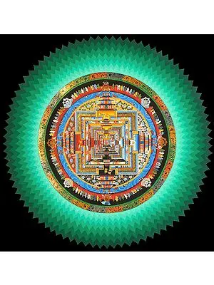 Tibetan Buddhist Kalachakra Mandala