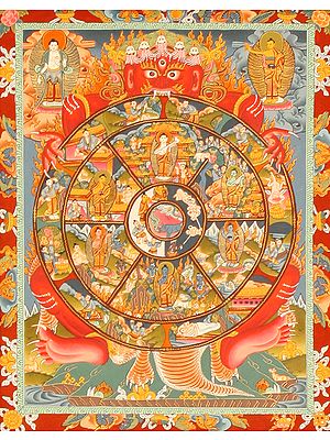 buddhist wheel of life necklace