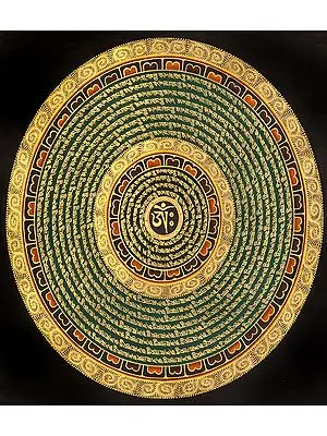 Tibetan Buddhist Om Mandala