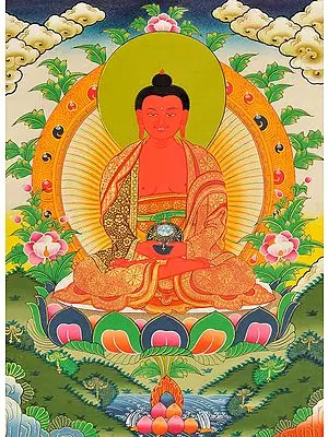 Tibetan Buddhist Deity Amitabha - The Buddha of Infinite Light