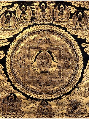 Super Large Mandala of Eleven-Headed Avalokiteshvara - Tibetan Buddhist