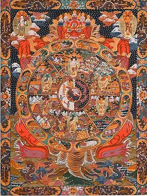 Large Size Wheel of Life - Tibetan Buddhist