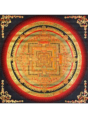 Tibetan Buddhist Large Mandala of Kalachakra