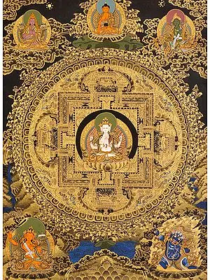 Tibetan Buddhist Deity Chenrezig Mandala