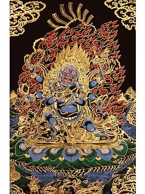 The Six-Armed (Shadbhuja) Mahakala (mGon po phyag drug pa) -Tibetan Buddhist