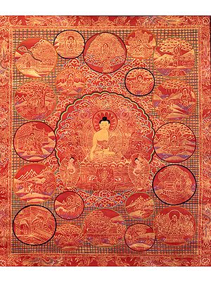 Master's Life on Canvas - Tibetan Buddhist