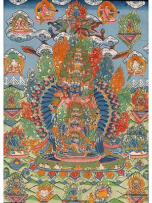 Vishvarupa (Universal form) of Heruka in Yab Yum