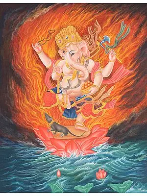 Four Armed Dancing Ganesha