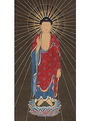 Lord Buddha Blessing His Devotees