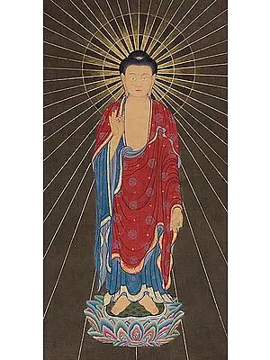 Lord Buddha Blessing His Devotees