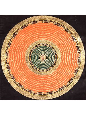 Syllable Mandala with Vajra at the Center