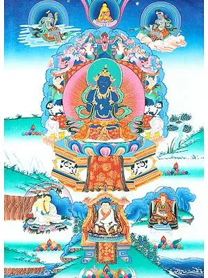 Vajradhara Seated on Six-Ornament Throne of Enlightenment