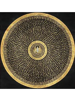 Goddess Green Tara Mandala with Syllable Mantra