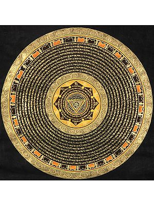 OM (AUM) Yoni Mandala with Auspicious Mantras