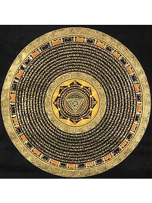 OM (AUM) Yoni Mandala with Auspicious Mantras