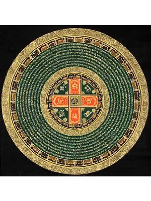 Mandala of OM MANI PADME HUM
