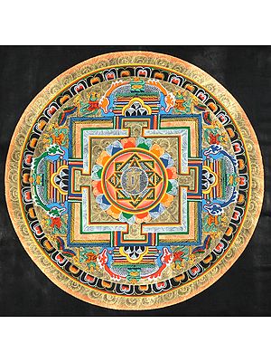 OM (AUM)  (In Lantsa Script) Mandala