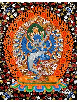 Tibetan Buddhist Hevajra in Yab Yum