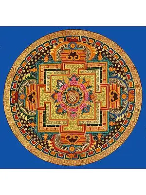 Endless Knot (Ashtamangala) Mandala -Tibetan Buddhist