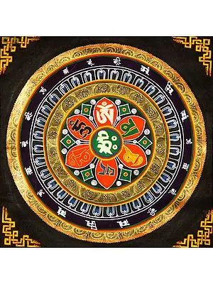 Mandala of OM MANI PADME HUM