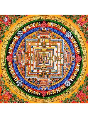 Tibetan Buddhist Kalachakra Mandala
