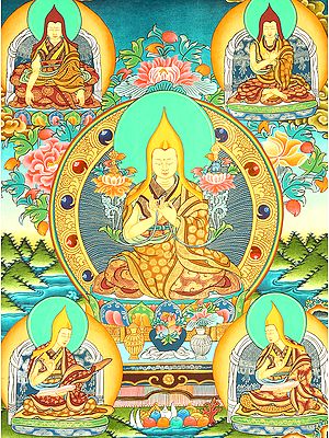 A Gelugpa Guru Holding Bell and Dorje