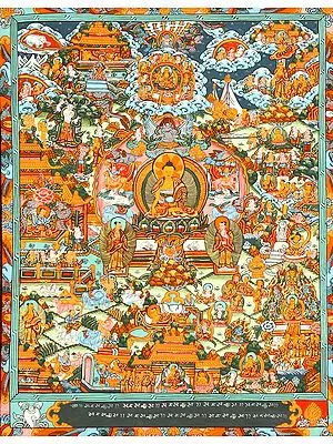 Life of Shakyamuni Buddha on Canvas