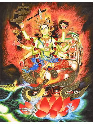 Bhagavati - The Great Goddess of Nepal (Large Size)