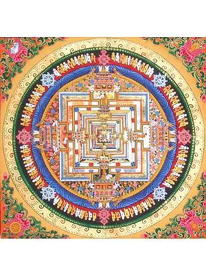 Tibetan Buddhist Kalachakra Mandala