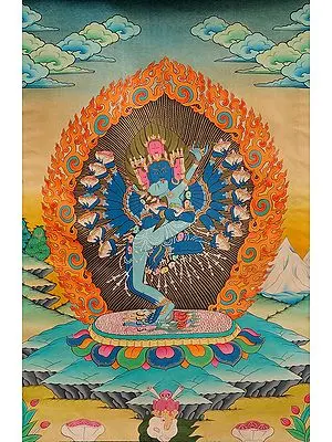 Tibetan Buddhist Hevajra in Yab Yum