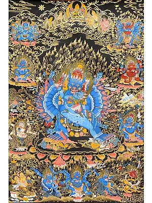 Vajrabhairava (Yamantaka) in Yab Yum