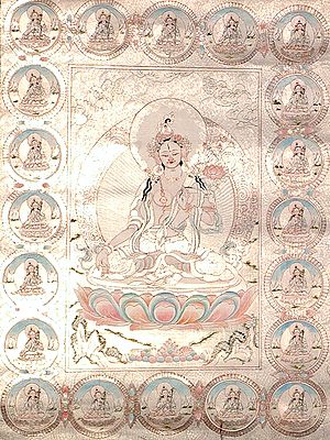 Twenty One White Taras