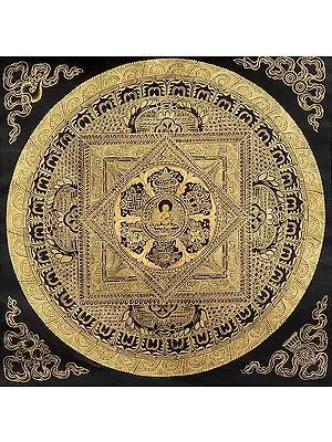 The Buddha Mandala with Eight Auspicious Symbols