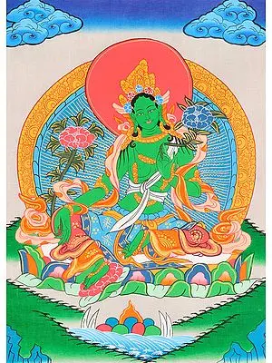 Tibetan Buddhist Saviour Goddess Green Tara