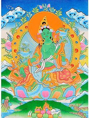 Tibetan Buddhist Goddess Green Tara