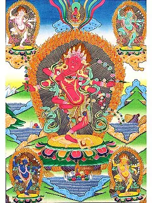 Kurukulla - The Red Tara with Her Emanations