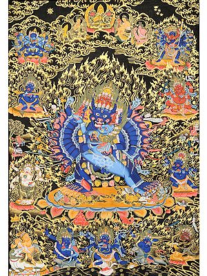 Vajrabhairava (Yamantaka) in Yab Yum