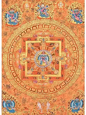 Tibetan Buddhist Mandala of Heruka in Yab Yum